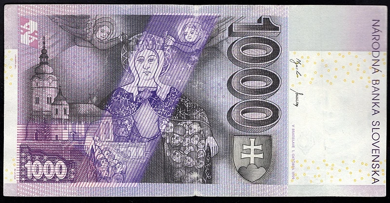 SK34/ 1000 Sk - Slovensko - Séria P, 1999