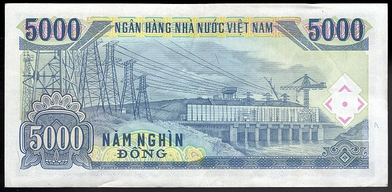 5000 Dong 1991 - Vietnam