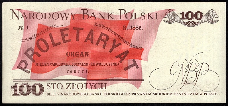 100 Zlotých 1975 aUNC , Séria W