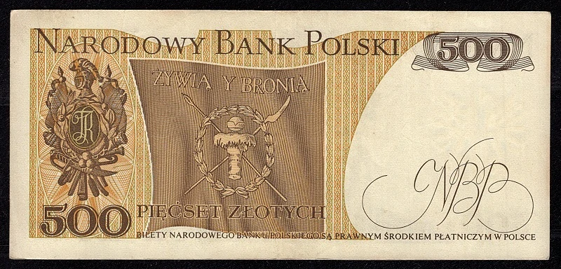 500 Zlotých 1974 , Séria A