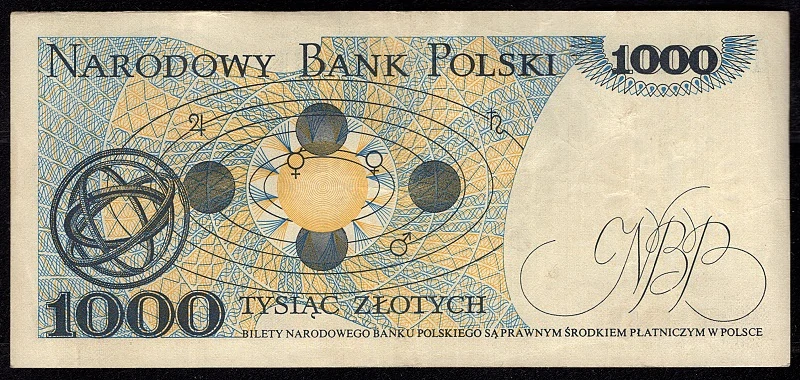 1000 Zlotých 1975 , Séria AD