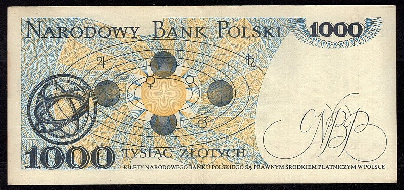 1000 Zlotých 1975 , Séria G
