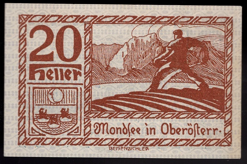 20 Heller 1920 UNC - Mondsee