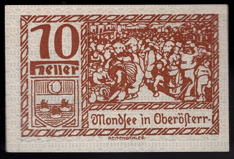 10 Heller 1920 UNC - Mondsee