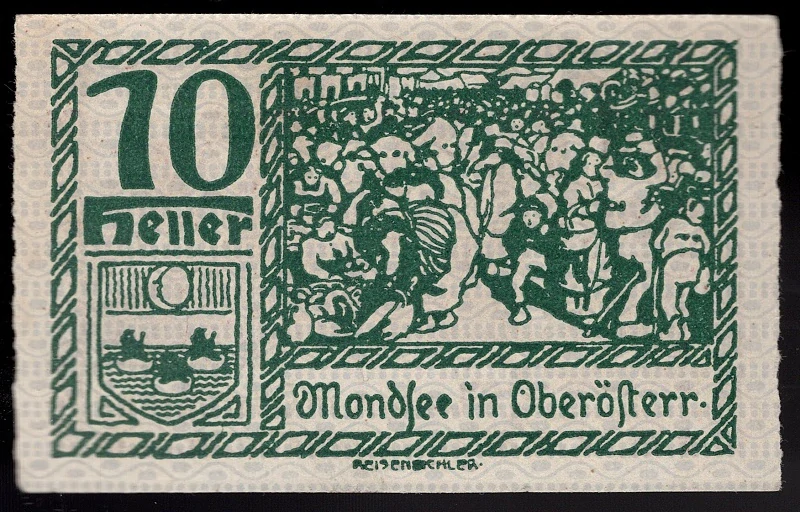10 Heller 1920 UNC - Mondsee