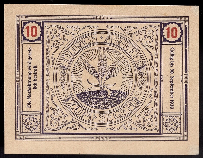 10 Heller 1920 - Bischofstetten