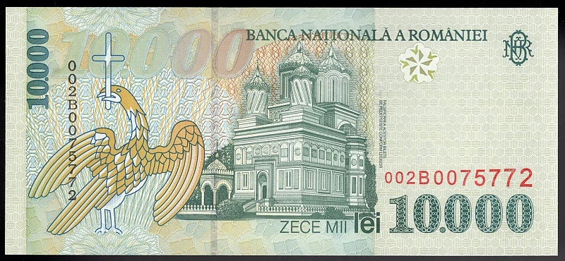 10000 Lei 1999 UNC