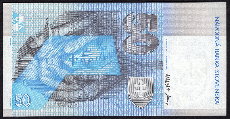 SK28/ 50 Sk - Slovensko - Séria A, 1993 BIMILÉNIUM aUNC