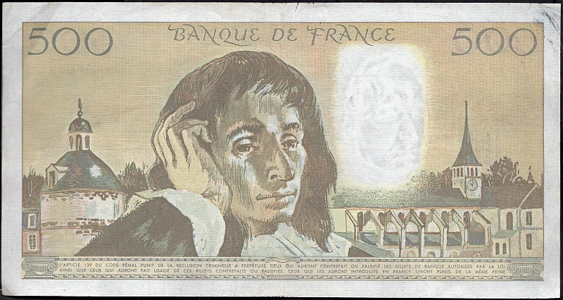 500 Francs 1992