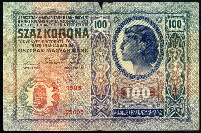 100 Korona 1912 C