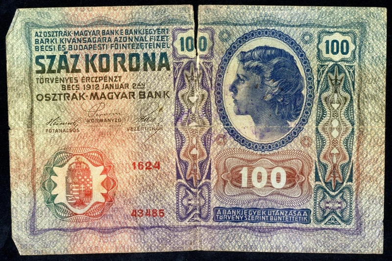 100 Korona 1912 F