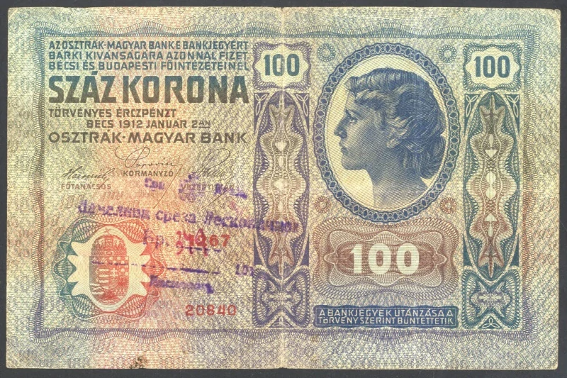100 Korona 1912 I