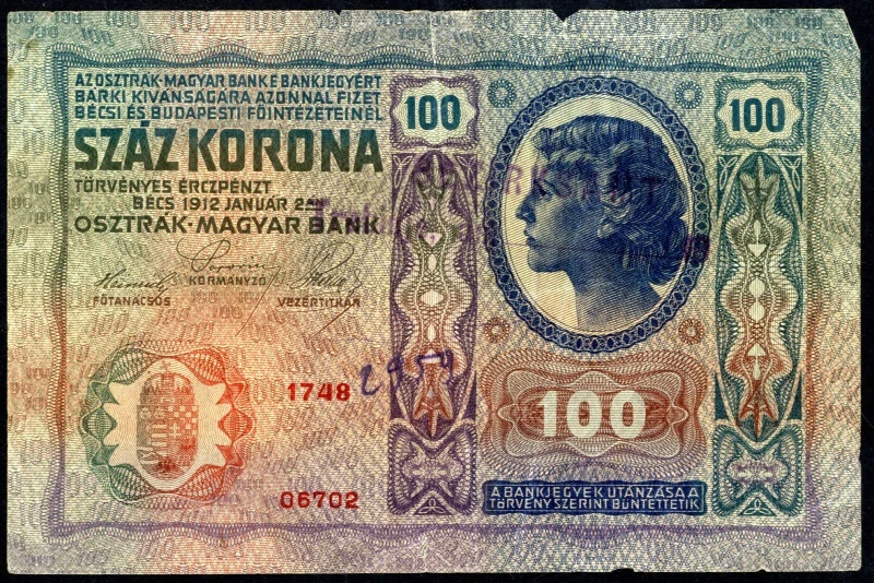 100 Korona 1912 J