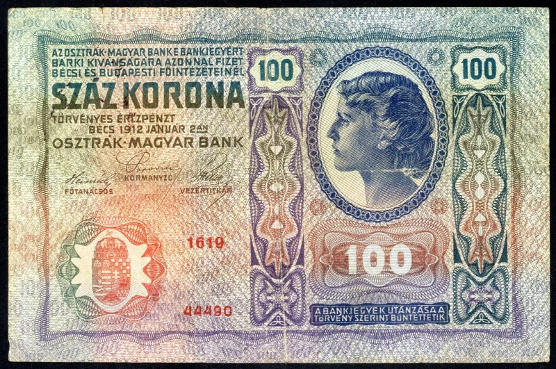 100 Korona 1912 L