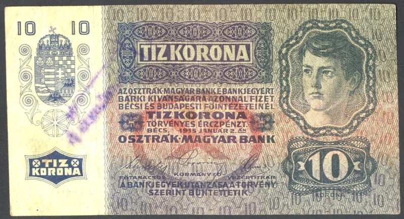 10 Korona 1915 D