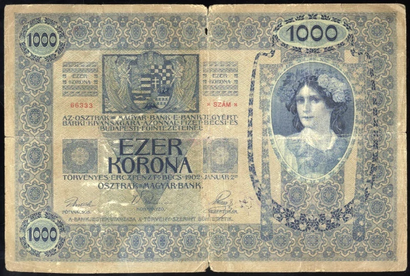 1000 Korona 1902 A