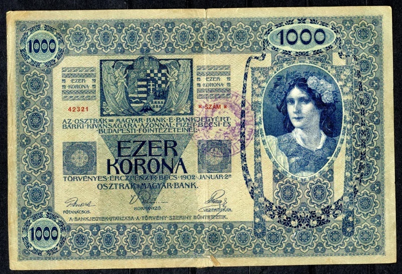 1000 Korona 1902 C