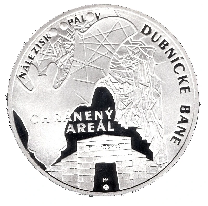 2014/019 20€ Dubnícke bane - nálezisko opálov PROOF