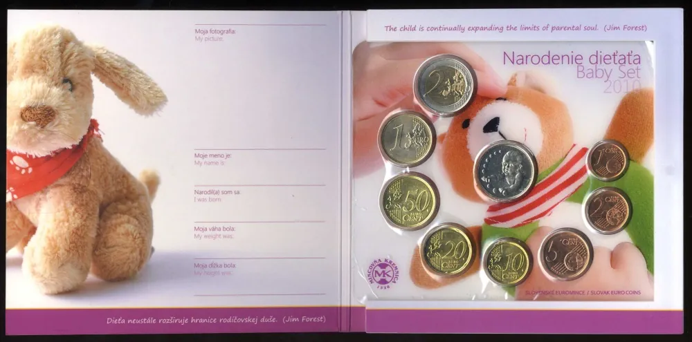 2010 Sada Slovenských Euro mincí  - Narodenie dieťaťa