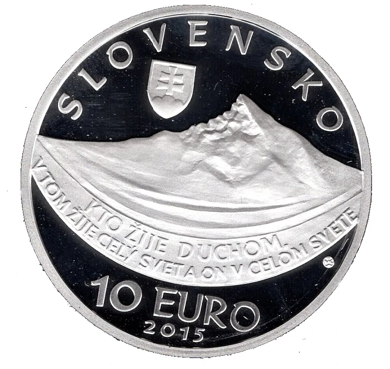 2015/021, 10€ Ľudovít Štúr – 200. výročie narodenia PROOF