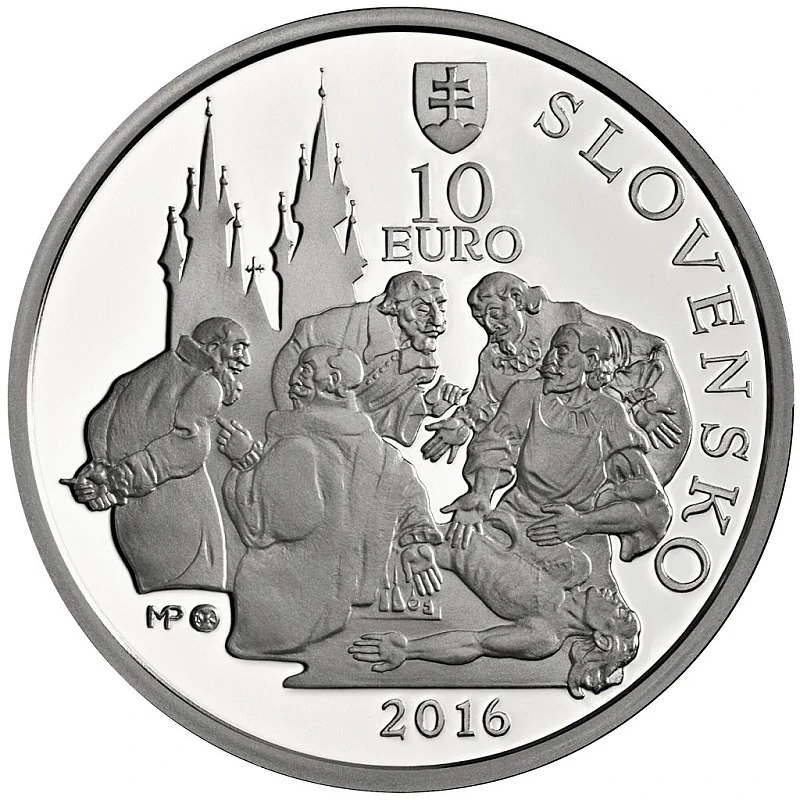 2016/026, 10€ Ján Jessenius – 450. výročie narodenia BK