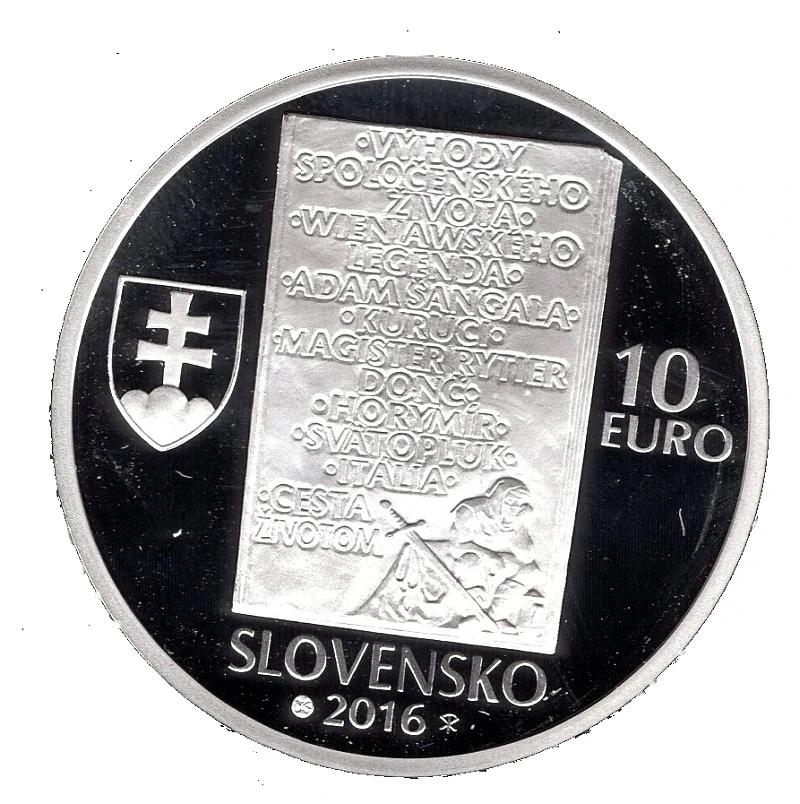 2016/022, 10€ Ladislav Nádasi Jégé PROOF