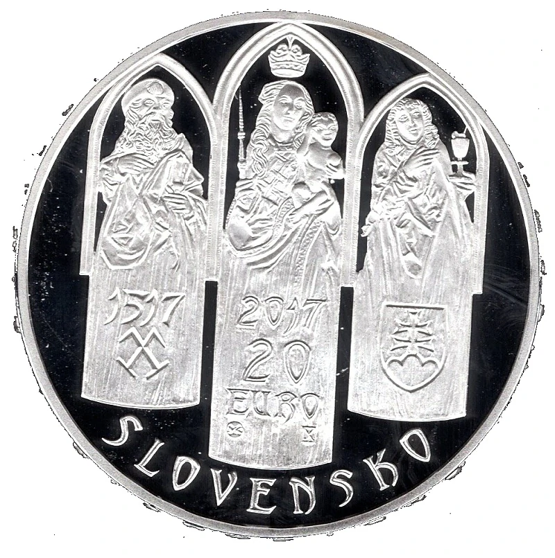 2017/028, 20€ Pamiatková Rezervácia Levoča PROOF