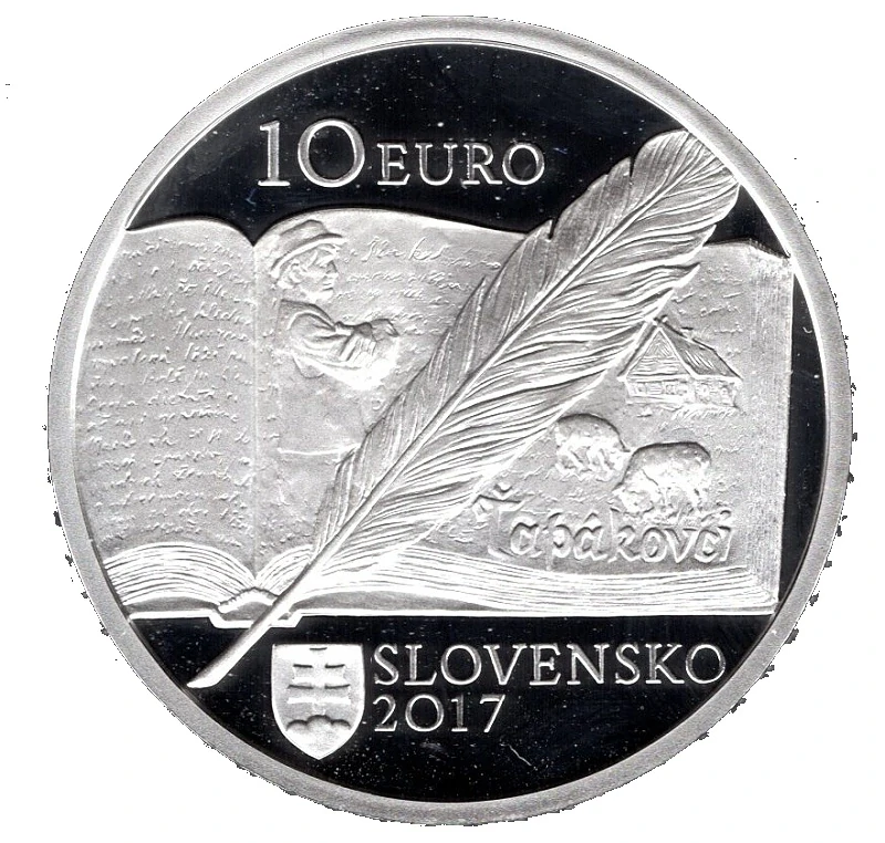 2017/029, 10€ Božena Slančíková Timrava Proof