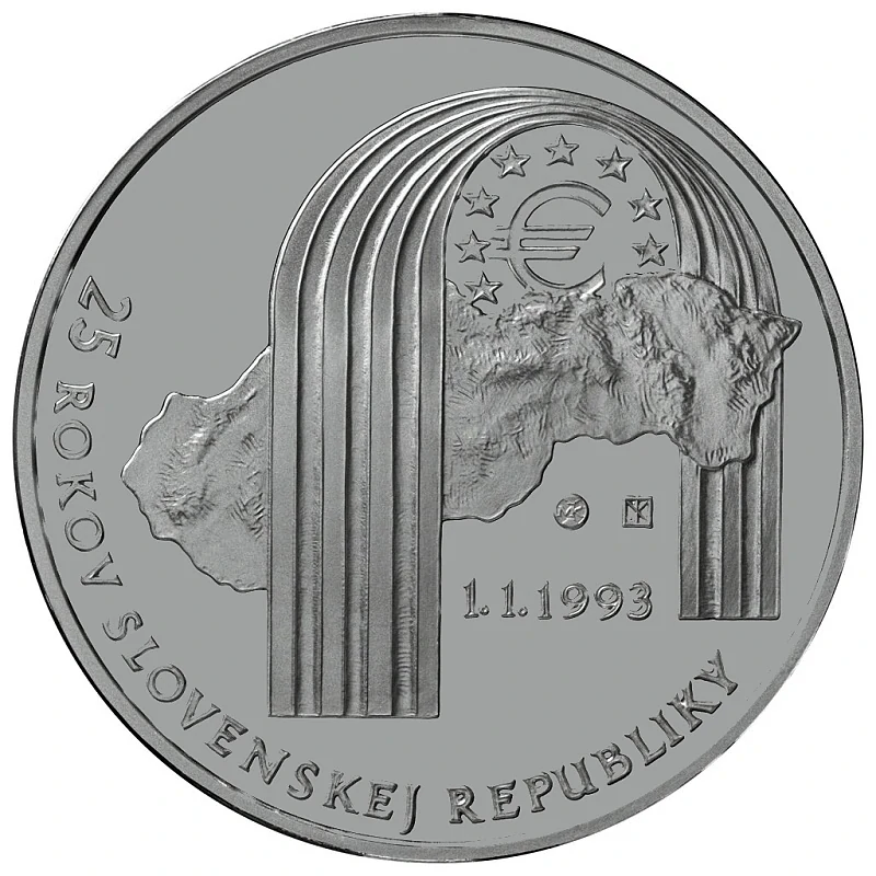 2018/030, 25€ Slovensko 2018 - 25. výročie SR - BK