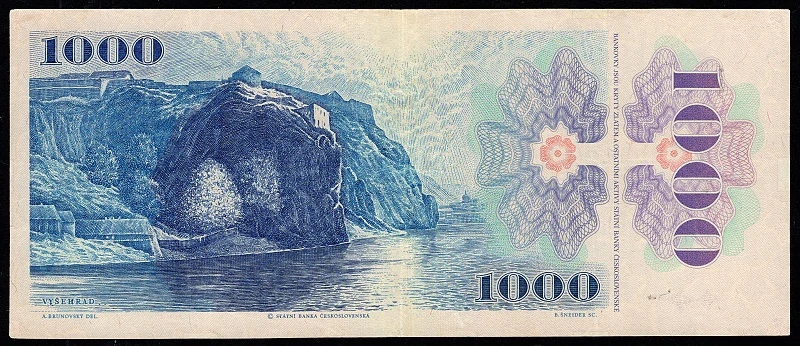 1000 Kčs - 1985 - Séria C 43