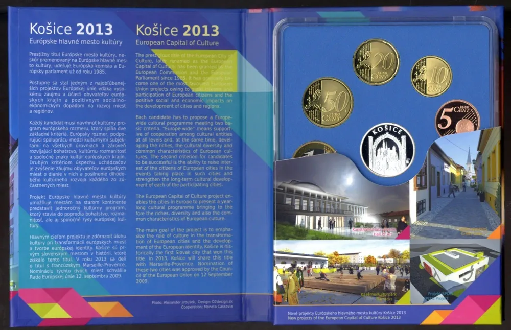2013 Sada Slovenských Euro mincí Košice - hlavné mesto kultúry - PROOF