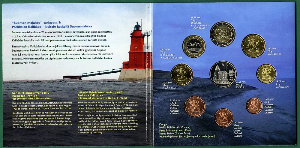 Sada euromincí Fínsko 2008