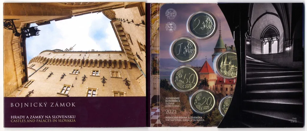2021 Sada Slovenských Euro mincí - Bojnický zámok