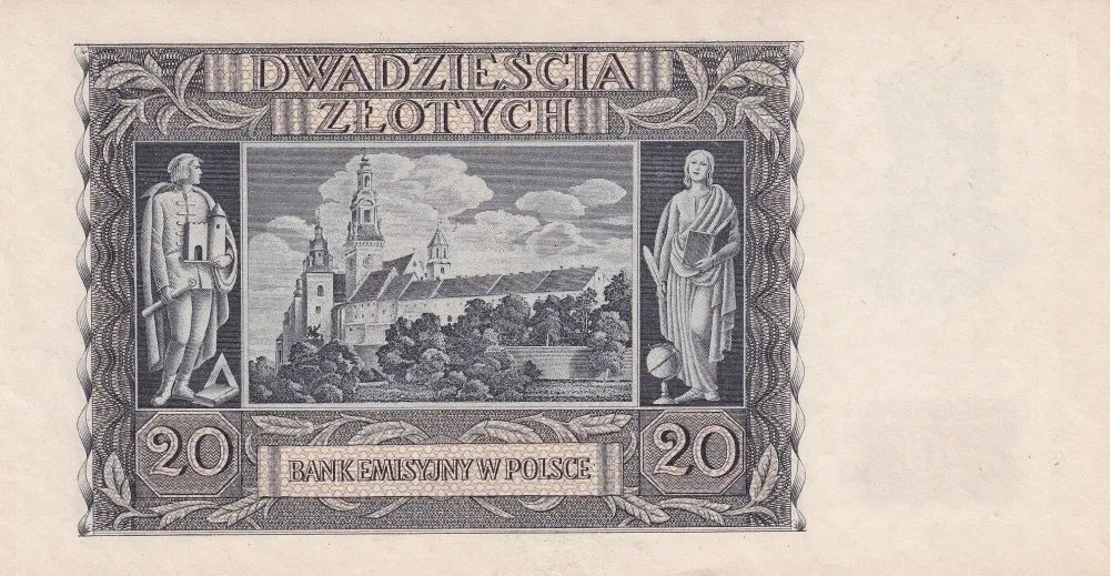20 Zlotých 1940 UNC