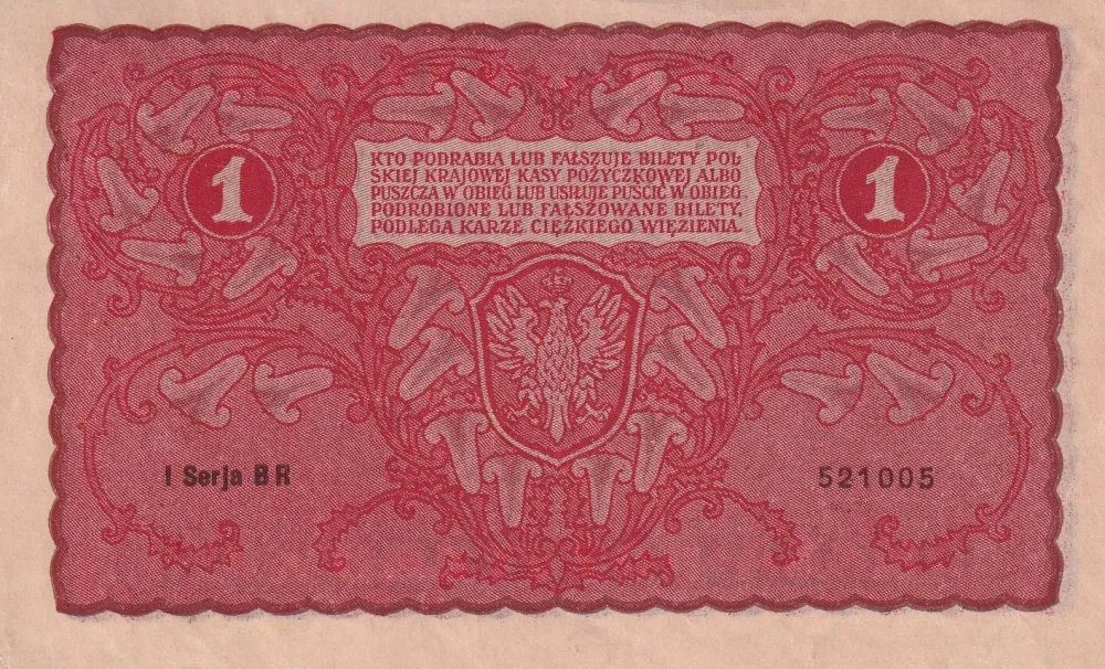 1 Marka 1919 UNC