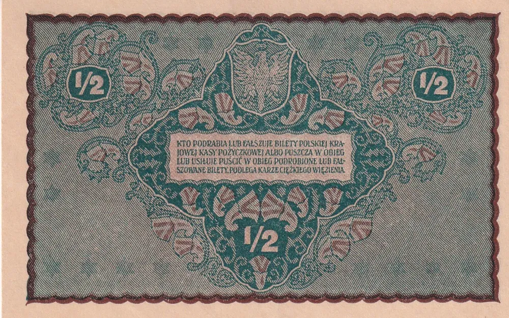 1/2 Marka 1920 UNC
