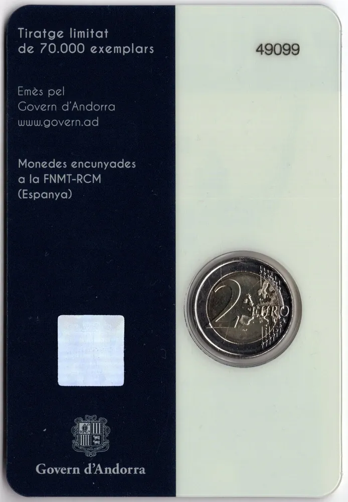 2022 - Pamätná minca Andorra 2€
