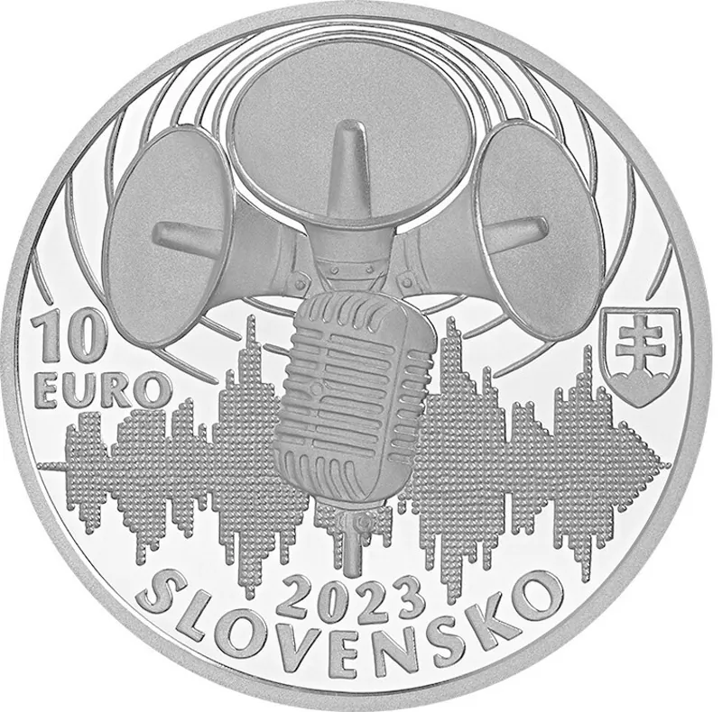 2023/065, 10€ - Začiatok pravidelného vysielania československého rozhlasu PROOF