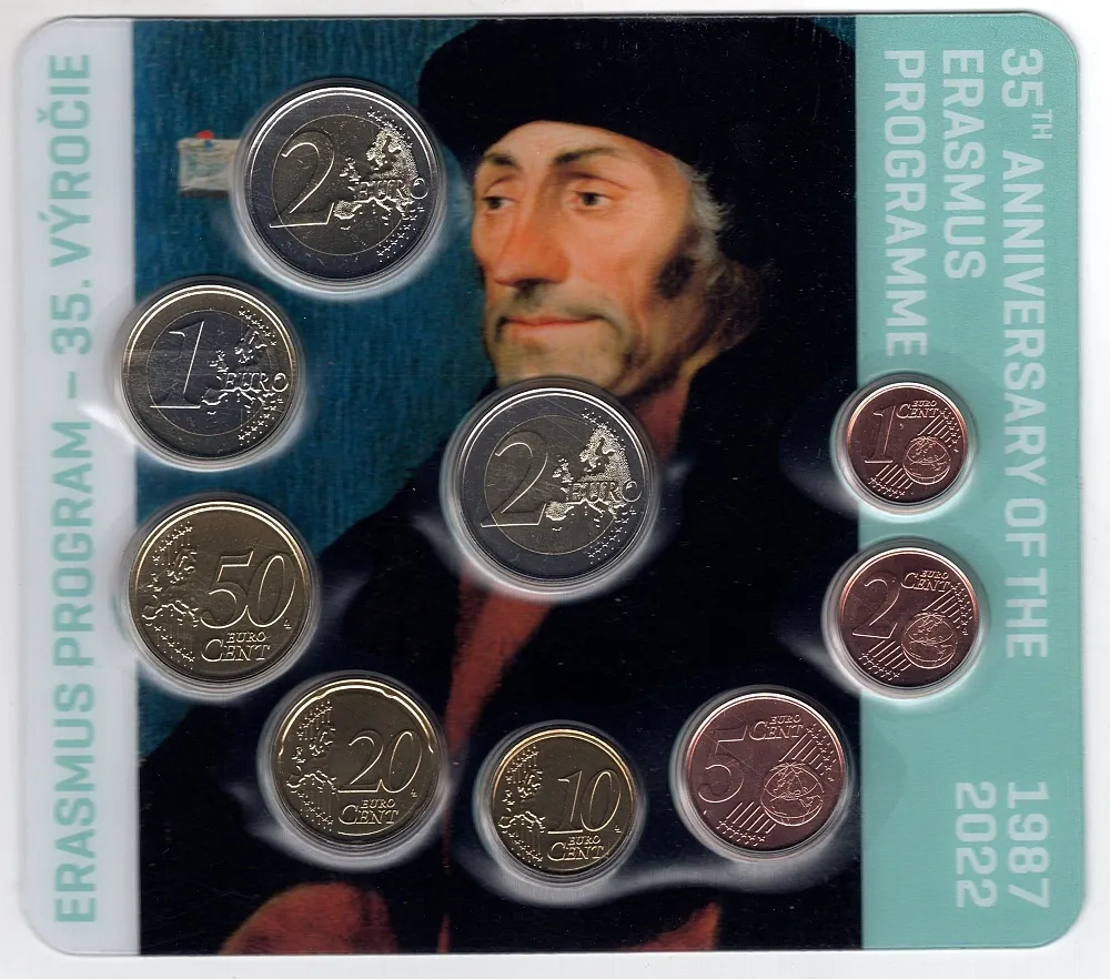 2023 Sada Slovenských Euro mincí - 35. Výročie Erasmus program