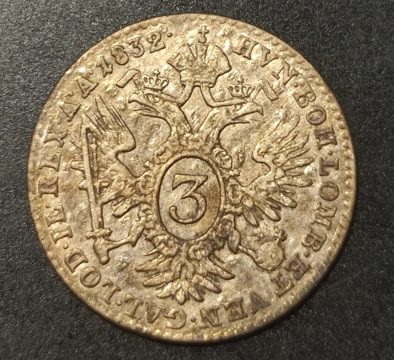 3 Kreuzer 1832 A 