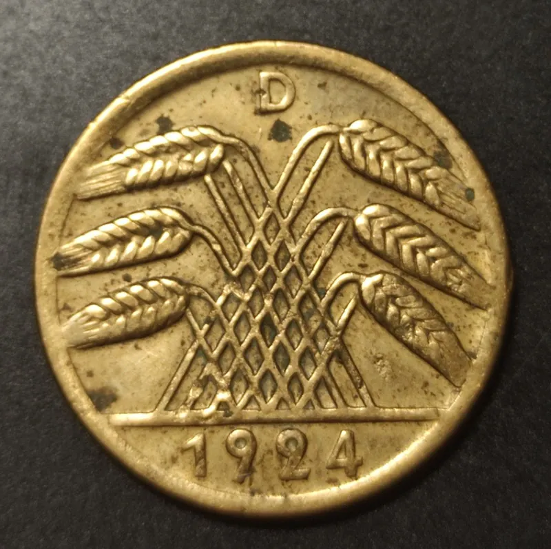 50 Rentenpfennig 1924 D