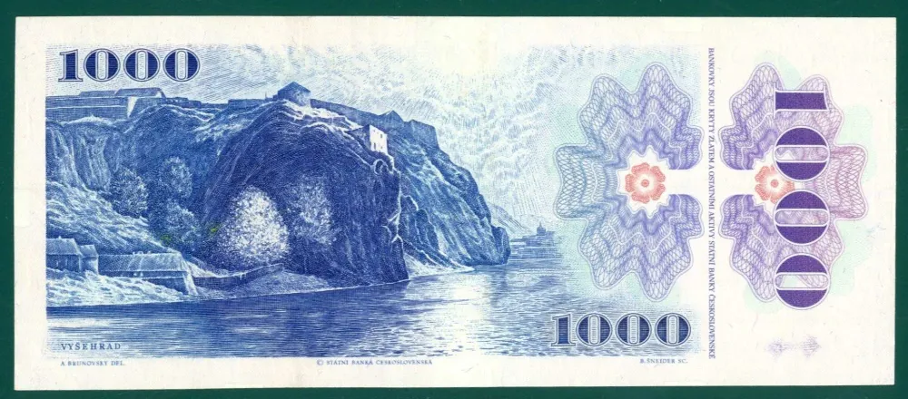 SK06/ 1000 Sk - Slovensko - Séria U, 1985