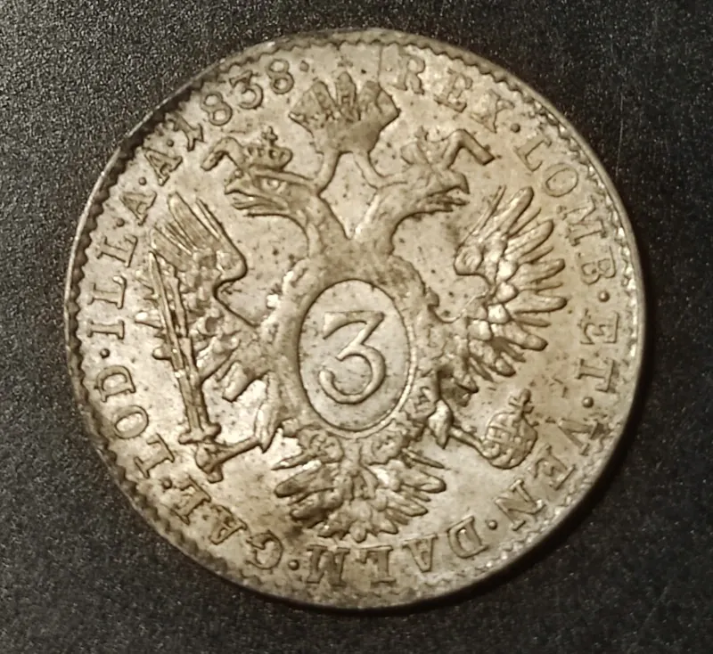 3 Kreuzer 1838 B