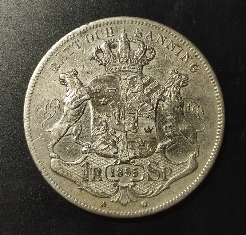 1 Riksdaler Specie 1855