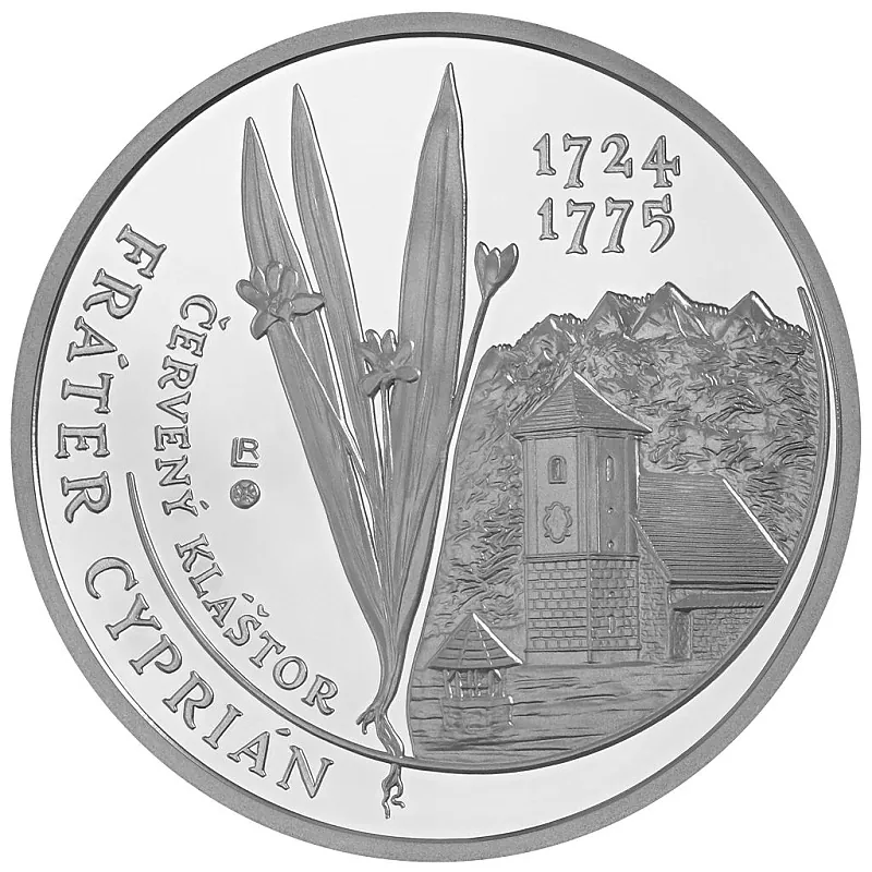 2024/073, 10€ - 300. výročie narodenia frátra Cypriána z Červeného Kláštora PROOF