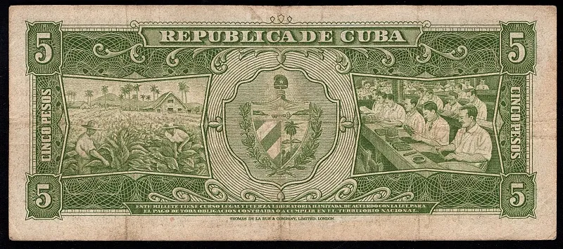 5 Pesos 1958 - Kuba