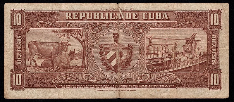 10 Pesos 1960 - Kuba