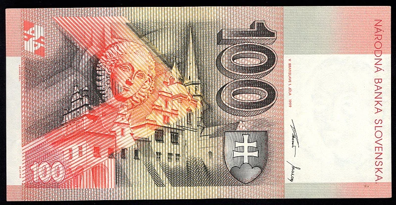 SK26/ 100 Sk - Slovensko - Séria L, 1999 aUNC