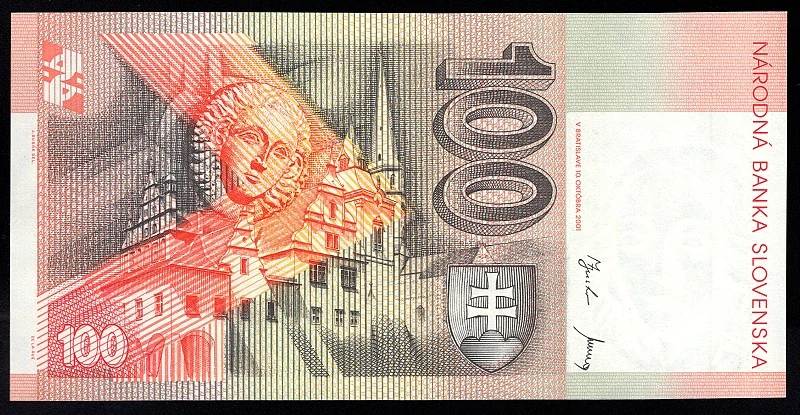 SK37/ 100 Sk - Slovensko - Séria U, 2001 aUNC