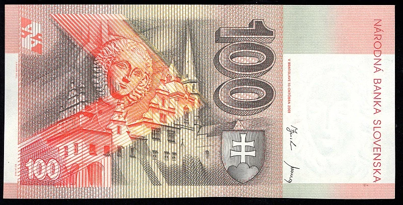 SK37/ 100 Sk - Slovensko - Séria L, 2001 aUNC